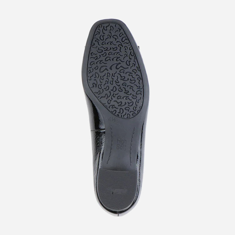 Garnet Black Crinkle Patent