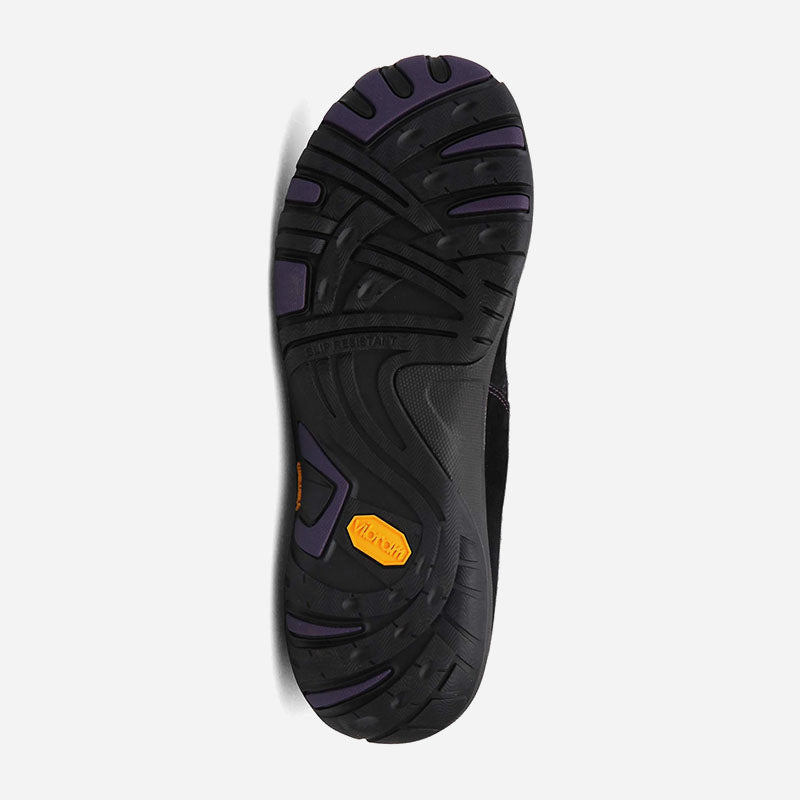 Paisley Waterproof Black Suede