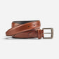Waxed Leather Belt Brown