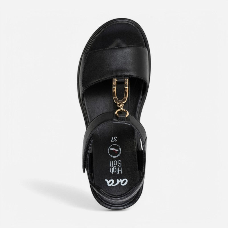 Belize Black Nappa Leather