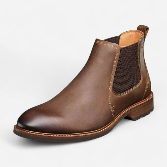 Men's Lodge Plain Toe Gore Black Charcoal