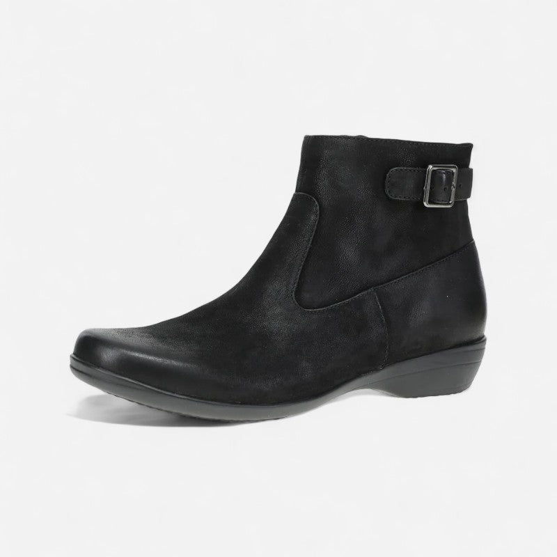 Fergie Black Burnished Suede