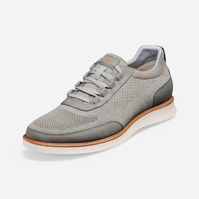 Men s Launch Knt Elastic Lace Slip On Grey